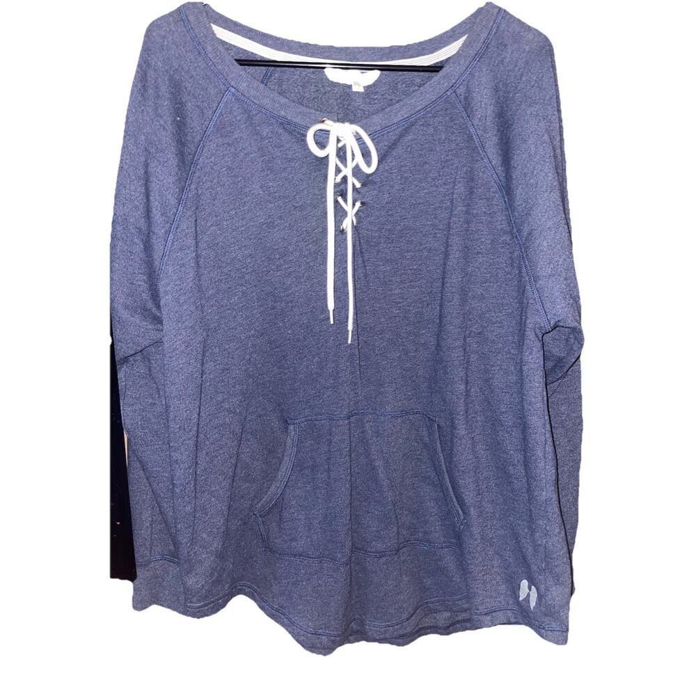 Victorias Secret Angel Drawstring Over Sized Sweatshirt Size Large Lace Up